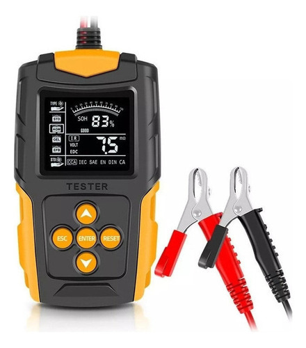 . Analisador De Bateria Lcd Digital 12v/24v