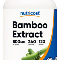 Suplemento Nutricost Extrato De Bambu 400mg 240 Cápsulas