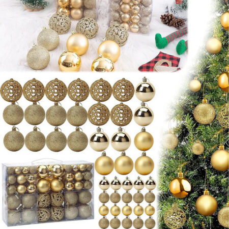 Pacote De 100 Esferas De Natal Para Decoração De Árvores - Imagem 10