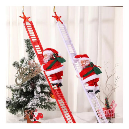 Papai Noel Elétrico Subindo Escadas Ao Som Da Música - Imagem 2