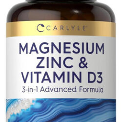 Carlyle Magnésio Zinco E Vitamina D3 | 90 Cápsulas | Fórmula