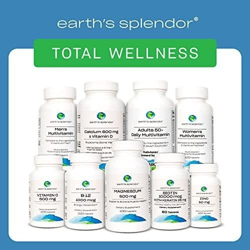 Vitamina B-12/ Earths Splendor / 120 Comprimidos - Imagem 5
