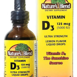 Gotas De Vitamina D3 Da Nature's Blend, 5.000 Ui
