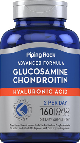 Piping Rock Glucosamina Condroitina | 160 Cápsulas | Com Áci