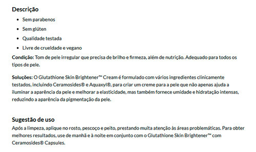 Creme Glutationa Skin Brightener Nowfoods 59ml Importado - Imagem 4