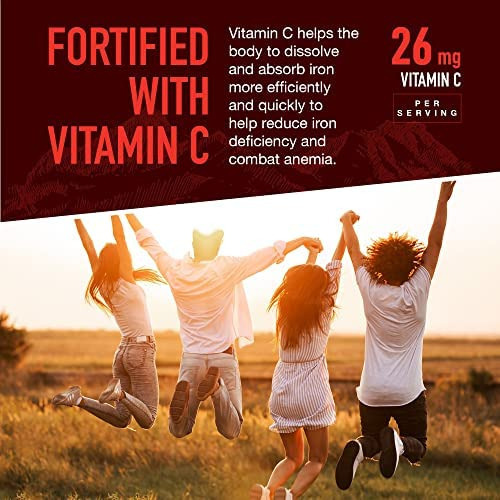 Strong Earth - Ferro Com Gomas De Vitamina C Para Adultos, - Imagem 4