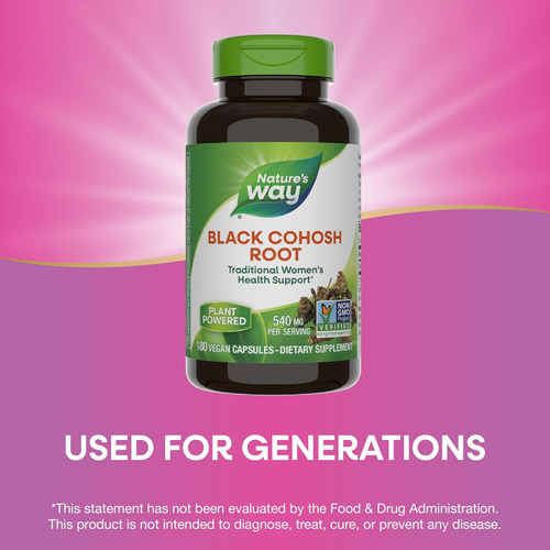 Natures Way Black Cohosh Root, Suporte Tradicional Para A Sa - Imagem 4