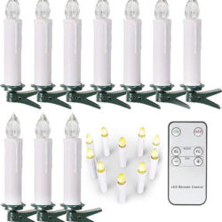Luzes De Natal Led De 20 Unidades Luzes De Vela Para Árvore