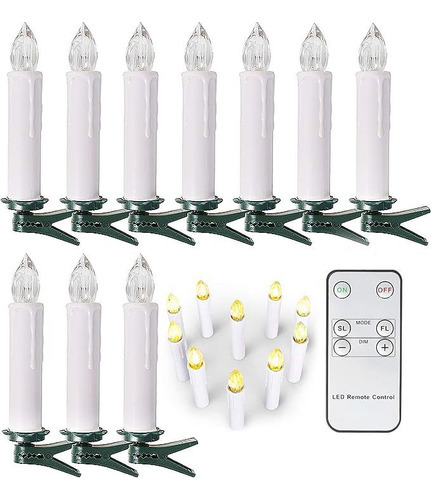 Luzes De Natal Led De 20 Unidades Luzes De Vela Para Árvore