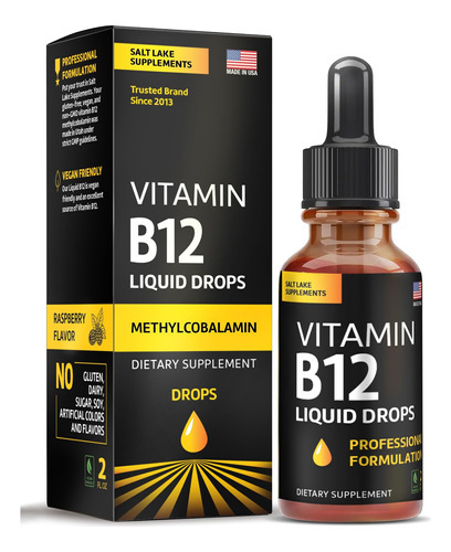 Gotas Líquidas De Vitamina B12 - Complexo Metílico Vegano