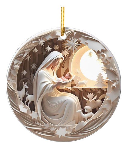 Y Decoração De Natal, Acrílico, Plano, Pingente Pequeno,