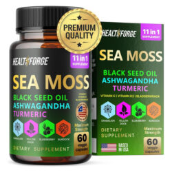 Cápsulas De Musgo Marinho Irlandês Seamoss Orgânico 3000 Mg