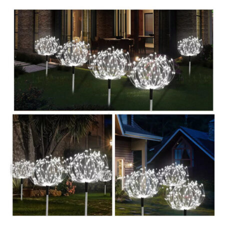 Luzes Solares De Fogos De Artifício, Luzes Decorativas 5pcs. - Imagem 10