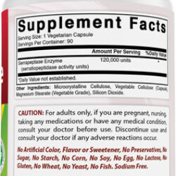 Best Naturals Serrapeptase Spus 90 Cápsulas Vegetarain - Apo