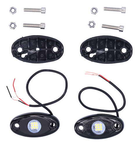 Par Rock Lights Branco 9leds Ip68 Chassis Uni Uni Uni