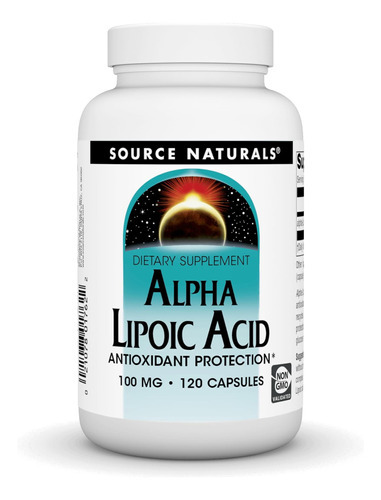 Source Naturals Ácido Alfa Lipóico 100 Mg Apoia O Metabolism