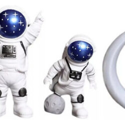 Estatueta De Astronauta De 4 Peças, Decoração De Estátua De