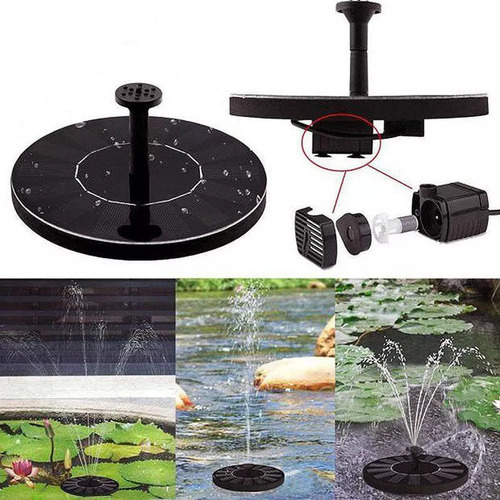 1 Bomba D"água Para Fonte Solar Com Bicos Para Jardim, - Imagem 4