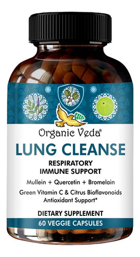 Orgânico Veda Lung Cleanse Suporte Imunológico Respiratório