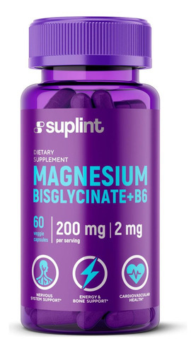 Bisglicinato De Magnésio Com Vitamina B6 | Suplemento Dietét