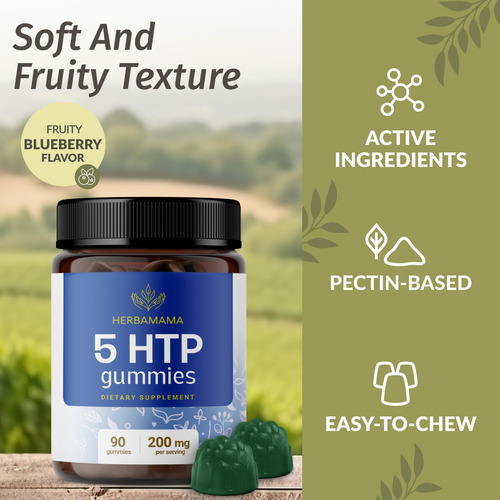 Gomas Cerebrais Herbamama 5-htp - Suplemento De 5-htp 200 Mg - Imagem 4