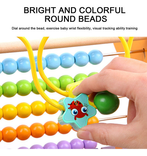 Moldura De Cálculo Multifuncional De Madeira U Kids Educati - Imagem 6