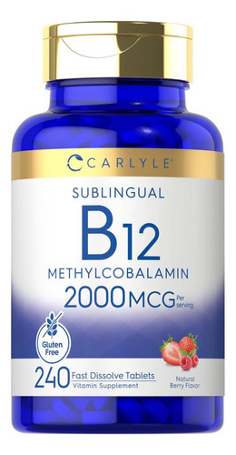 Carlyle Vitamina B-12 | 2000mcg | 240 Comprimidos De Dissolu