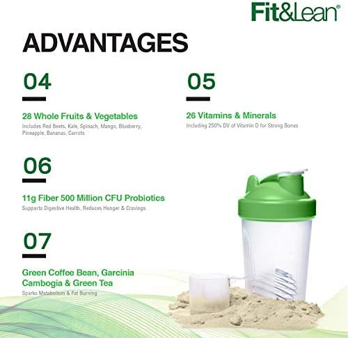 Shake Substituto De Refeição Fit & Lean Com Proteínas, Fibr - Imagem 2