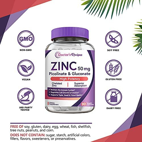 Receitas Médicas Cápsulas De Zinco 50 Mg De Picolinato E Gl - Imagem 6