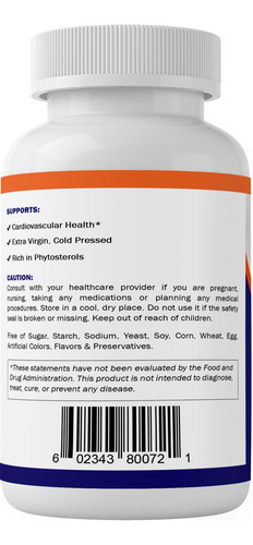 Suplemento Vitamático De Óleo De Semente De Abóbora 2000mg S - Imagem 5