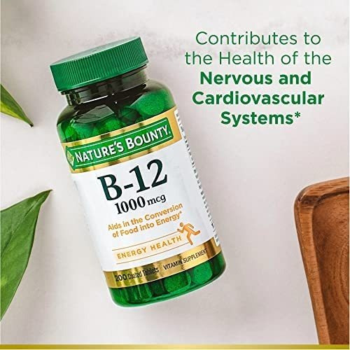 Vitamina B-12 Marca Nature S Bounty, 1000 Mcg, 200 Comprimid - Imagem 4