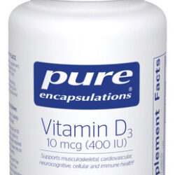 Suplemento De Encapsulamento Puro De Vitamina D3 10mcg (40)