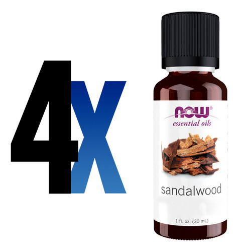 Mistura De Óleo De Sândalo Now Foods 30ml Importado 4un - Imagem 2