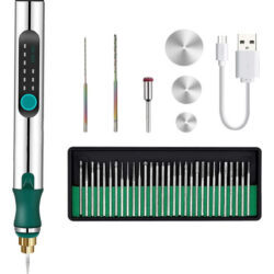 C Kit De Ferramentas De Gravação Metal Sem Fio Micro Caneta