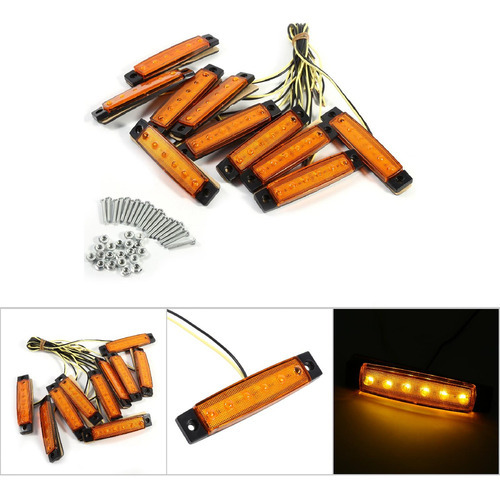 Lâmpada De Folga Com Indicador Lateral De Led 10x 6 Para Cam - Imagem 5