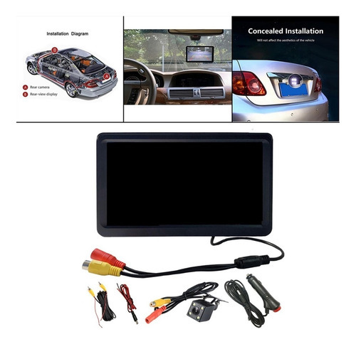 Monitor De Carro Com Visão Traseira De 7 Polegadas De - Imagem 4