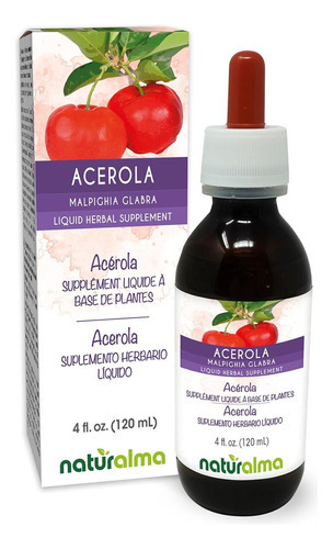 Naturalma Acerola (malpighia Glabra) Tintura De Frutas Sem Á