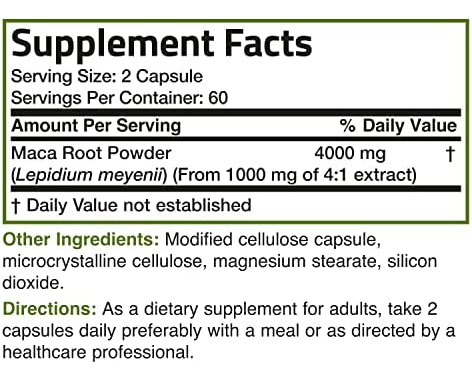 Bronson Maca Root Extra Strength 4000 Mg Por Porção, Lepidi - Imagem 7