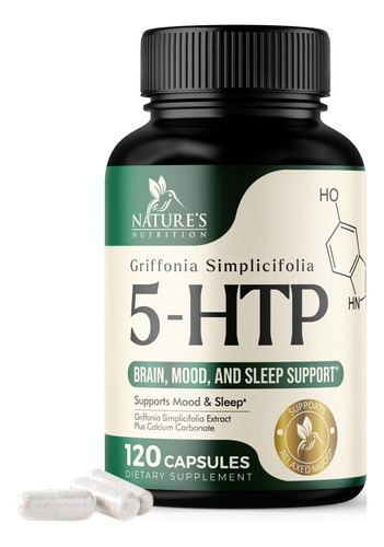 Cápsulas De 5-htp 200 Mg - Suporte Extra De Força Para O Es