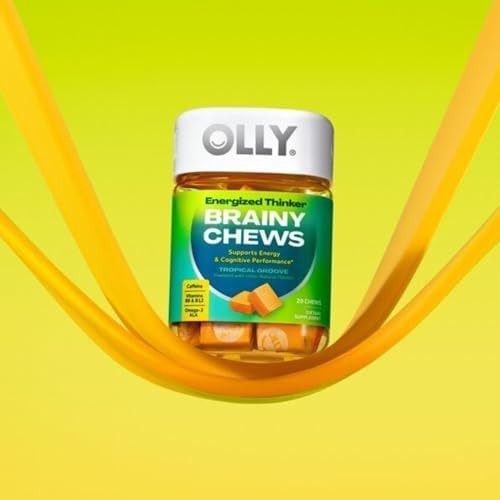 Pensador De Olly Energizado Chews Brainy, 70mg De Cafeína, V - Imagem 8
