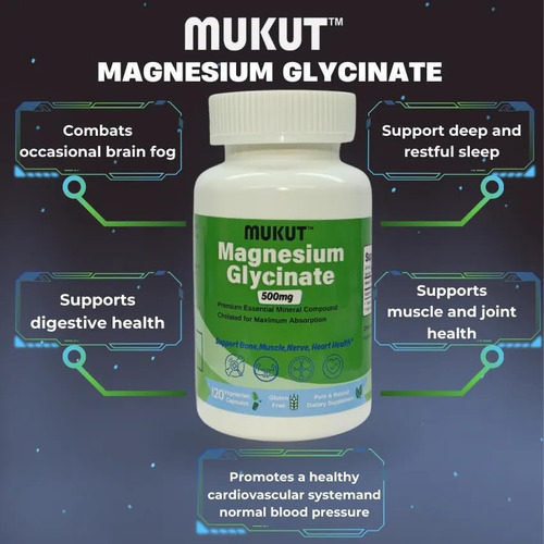 Glicinato De Magnésio 500mg, Absorção Máxima, 120 Cápsulas V - Imagem 4