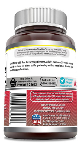 Suplemento De Acetil L-carnitina Hcl Da Amazing Formulas ... - Imagem 3