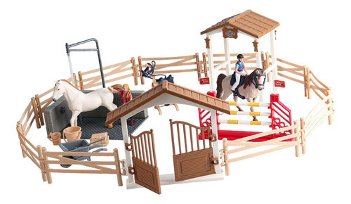 Cavalo Cavaleiro Playset Brinquedo Equestre Conjunto Fingir