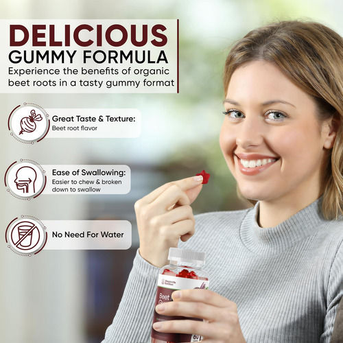 Gomas De Raiz De Beterraba Orgânica Simple Life Nutrition - - Imagem 6