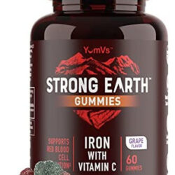 Strong Earth - Ferro Com Gomas De Vitamina C Para Adultos,
