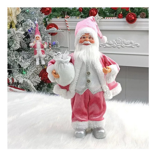 Ornamento 30cm Em Pé Decoração De Papai Noel2024 - Imagem 2
