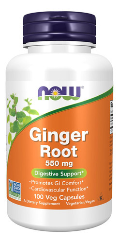 Now Foods Supplements, Raiz De Gengibre (zingiber Officinale - Imagem 4