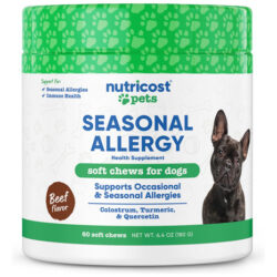 Suplemento Nutricost Pets Sazonal Allergy Para Cães 60 Masti