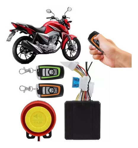 Alarme Moto Stetsom Triplo I Partida Controle Universal,