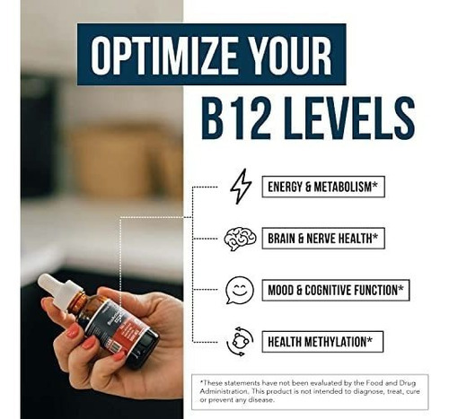 Vitamina B-12 Marca Triquetra, 5000 Mcg, 1 Onça - Imagem 6